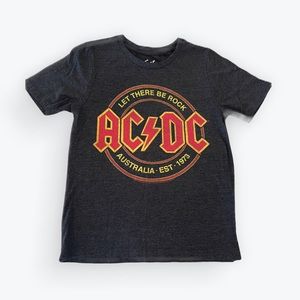 AC/DC Let There Be Rock Girls Tshirt Grey SZ 14/16